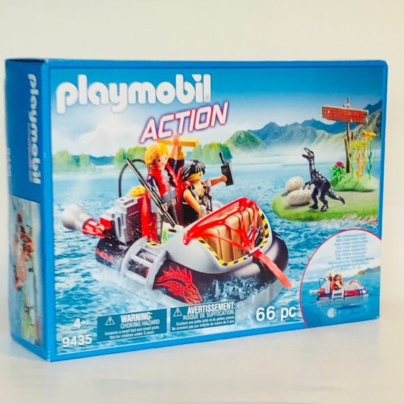 Playmobil - Dino Hovercraft with Underwater Motor #9435 New in Box - Picture 13 of 15